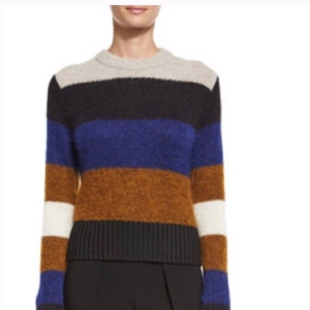 rag & bone Colorblick striped wool blend sweater